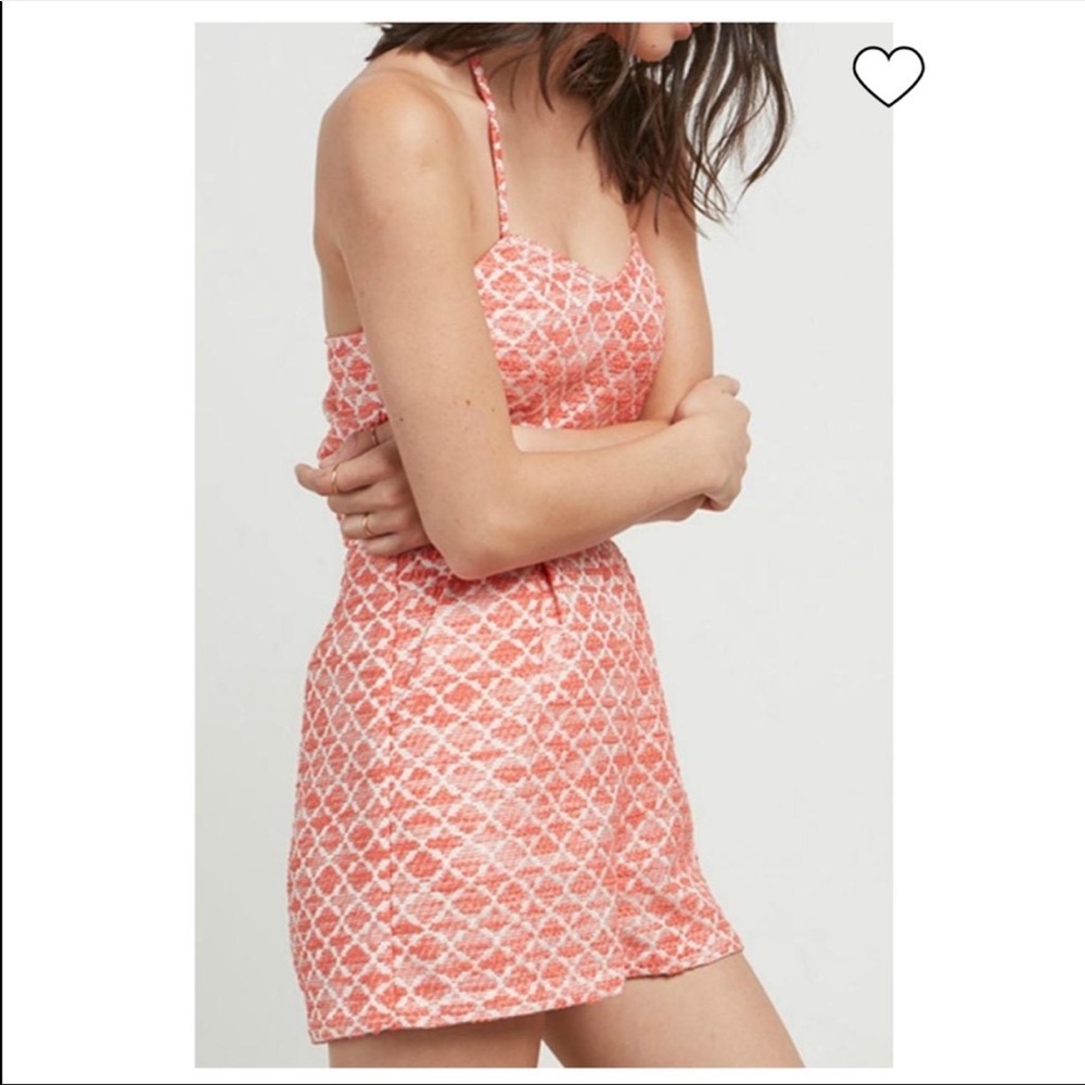 JACK BY BB DAKOTA CORAL HALTER ROMPER